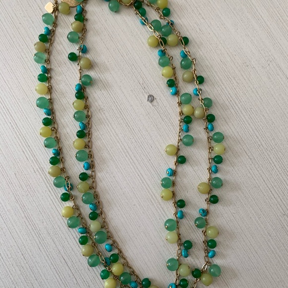 Stella & Dot Jade and Turquoise necklace - Picture 4 of 5